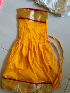 Vibrant Yellow Indian Ethnic Dress