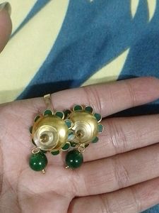 Green Diamond Earrings