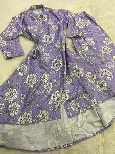 Lilac Lavender Floral Printed 2-Piece Co-Ord / Sui