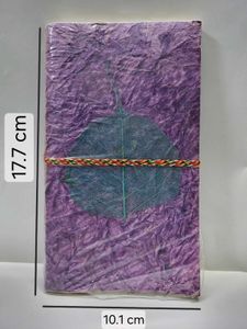 Handmade Purple Leaf Journal