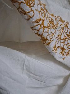White Embroidered coord set