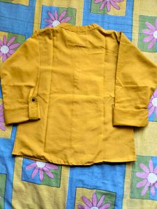 Mustard Button-Down women Shirt