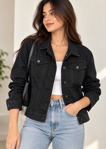 Tokyo Talkies Black Denim Jacket