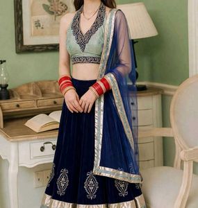 Designer Velvet Lehenga Choli