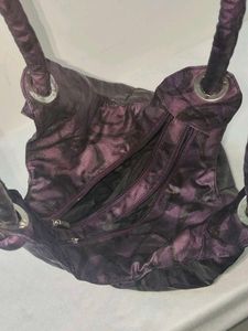 Purple baroque Hobo Bag