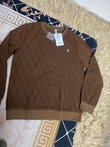 Brown Patterned T-Shirt