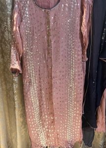 Sparkling Pink Kurta Set with Dupatta