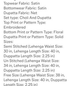 satin lengha Set