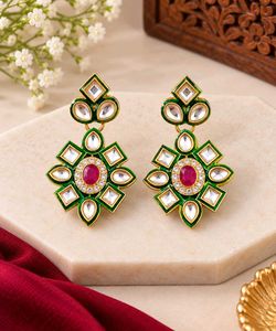 Stunning Marron Beaded Necklace &amp; Earring Set