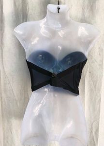 Black Strapless Corset Top