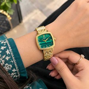 Fossil Gold Watch with Green Dial PREMIUM QUALITY