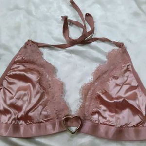 Satin Lace Bra