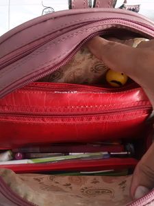 Bag Filled With Lot Of Stationary Items