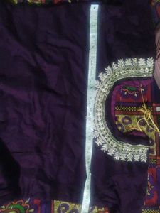 Elegant Purple Kurta Set with Embroidery
