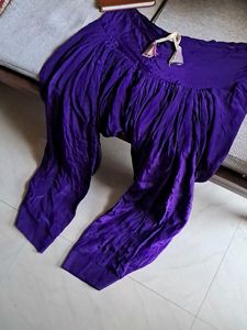 Vibrant Purple Palazzo salwar