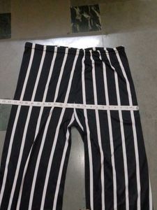 Striped Wide-Leg Pants