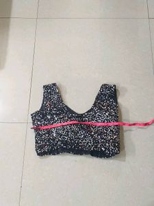 sparkly readymade saree set