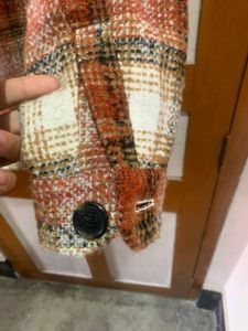 For Lady Trendy Plaid Shacket