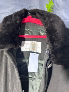 Olive Green Fur Collar Jacket