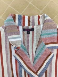Striped Trench Mini Dress
