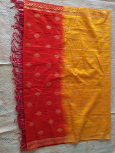 Vibrant Yellow &amp; Pink dupatta