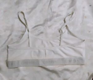 Calvin Klein White Sports Bra