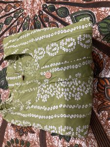 Elegant Olive Green Printed Kurta