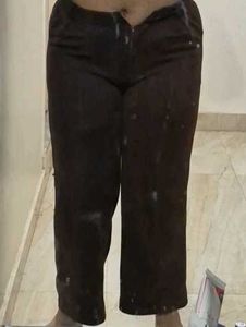 Brown Wide-Leg Trousers