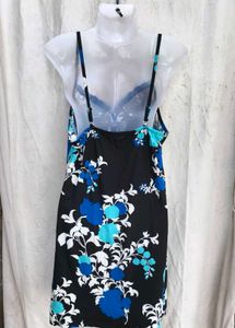 I. Floral Nightgown with Lace Trim