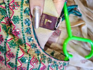 Beige Embroidered Kurta Set