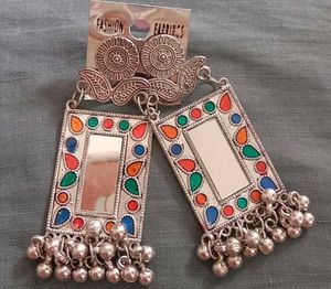 Boho Mirror Drop Earrings