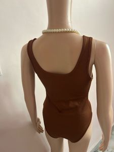 Brown Bodysuit 32/33 bust