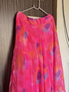 Vibrant Pink Ethnic Skirt