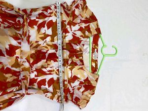 Women's Floral Print Short Sleeve Dress stretchy