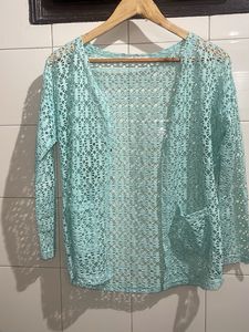 Lightweight Crochet Kimono Cardigan