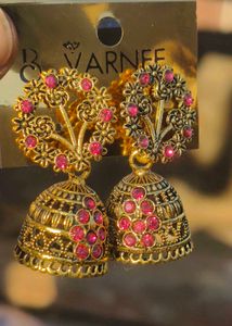 Multicolour Pack Of 1 Traditional Jhumkas
