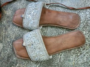 Embellished Flat Sandals