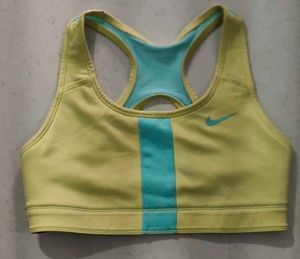 Nike Girls Reversible Sports Bra black emerald ris