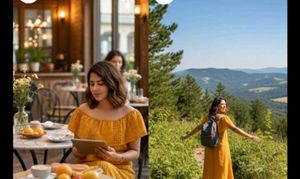 Mustard Off-Shoulder Midi Dress