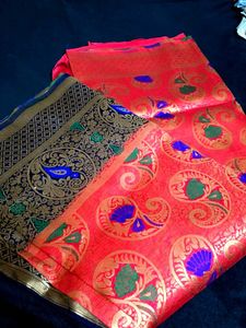 Vibrant Paisley Silk Saree