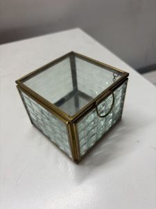 Vintage Glass Jewelry Box