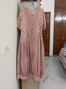 Bohemian Floral Print Kurta Dress