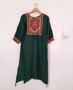 Green Casual Kurta (Women's)