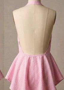 Pink Backless Cute Top