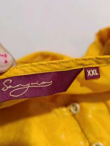 Stylish Yellow Printed Kurti