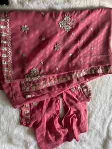Elegant Pink Saree🥰