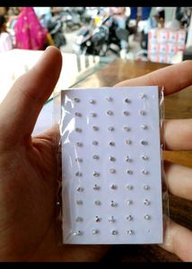 Diamond Nospins And Earrings Pure Silver