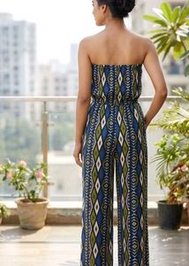 Nichii Boho Geometric Print Tube Jumpsuit