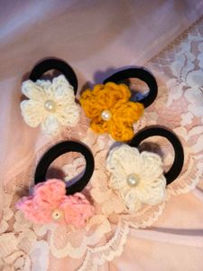 🔥BUY 1, GET 1 FREE🔥Crochet Flower Hair Ties