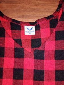 2 Pocket Red &amp; Black Checkered